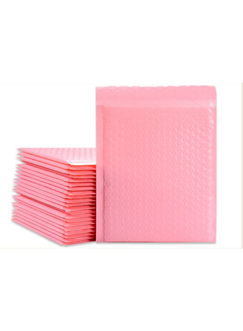 25pcs 8x9 inches, polyethylene bubble mailbox, padded envelope, self sealing transport bag, used for transportation, mailing, commercial packaging, pink - Image 3