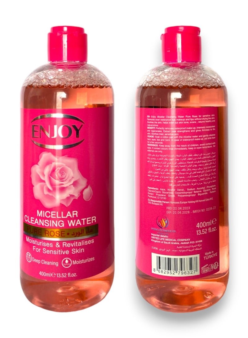 EN Joy Enjoy Micellar Cleansing Water with Rose 400 ml - Image 3