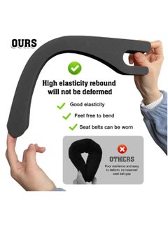 SYOSI Car Seat Gap Filler 2 Pack Car Seat Gap Filler Universal Organizer for Car SUV Truck Gap Filler for Car Seatill Gap in Between Seat and Console Prevent Things from Dropping Black  - Image 5
