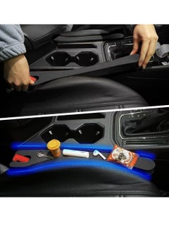 SYOSI Car Seat Gap Filler 2 Pack Car Seat Gap Filler Universal Organizer for Car SUV Truck Gap Filler for Car Seatill Gap in Between Seat and Console Prevent Things from Dropping Black  - Image 2