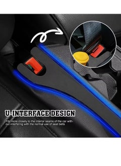 SYOSI Car Seat Gap Filler 2 Pack Car Seat Gap Filler Universal Organizer for Car SUV Truck Gap Filler for Car Seatill Gap in Between Seat and Console Prevent Things from Dropping Black  - Image 4