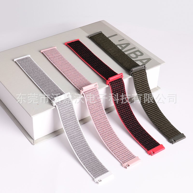 For Huawei gt2 pro Strap Watch garmin Jiaming Strap amazfit Samsung Nylon Loop Strap - Image 4