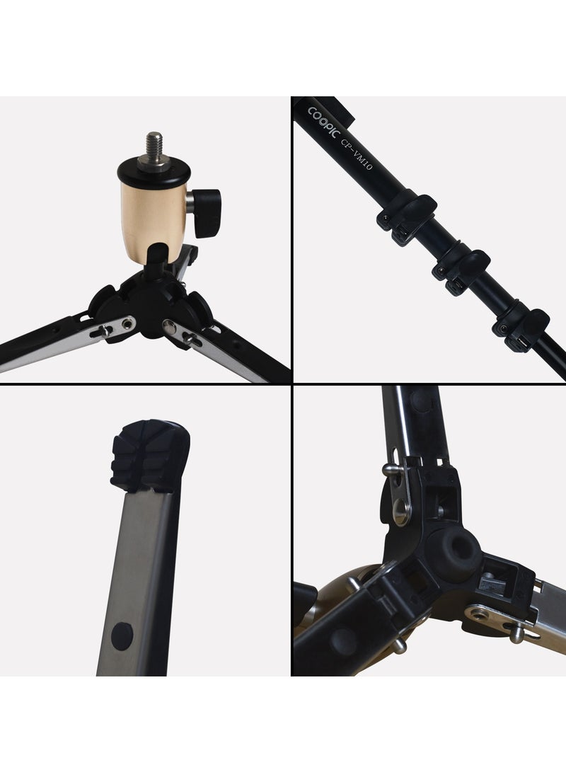 Coopic CP-VM10 Professional Video Monopod with Maximum Height 1780mm Pan Tilt Fluid Head Wrist Strap and Carrying Bag for DSLR Video Cameras Camcorders  - Image 4