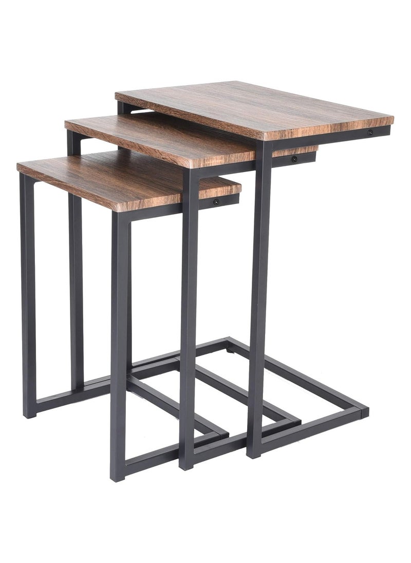 الماسة للأثاث المعدني  - طقم ترابيزات جانبية متداخلة من Masa Furniture - Image 1
