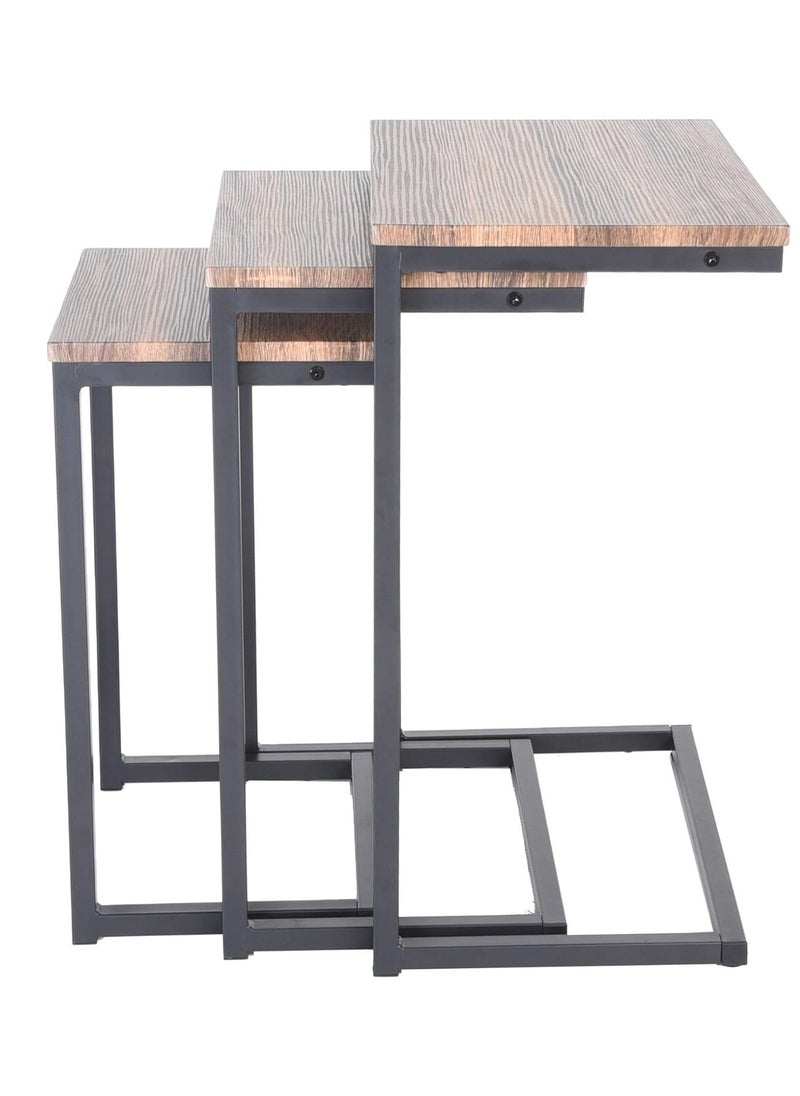 الماسة للأثاث المعدني  - طقم ترابيزات جانبية متداخلة من Masa Furniture - Image 1