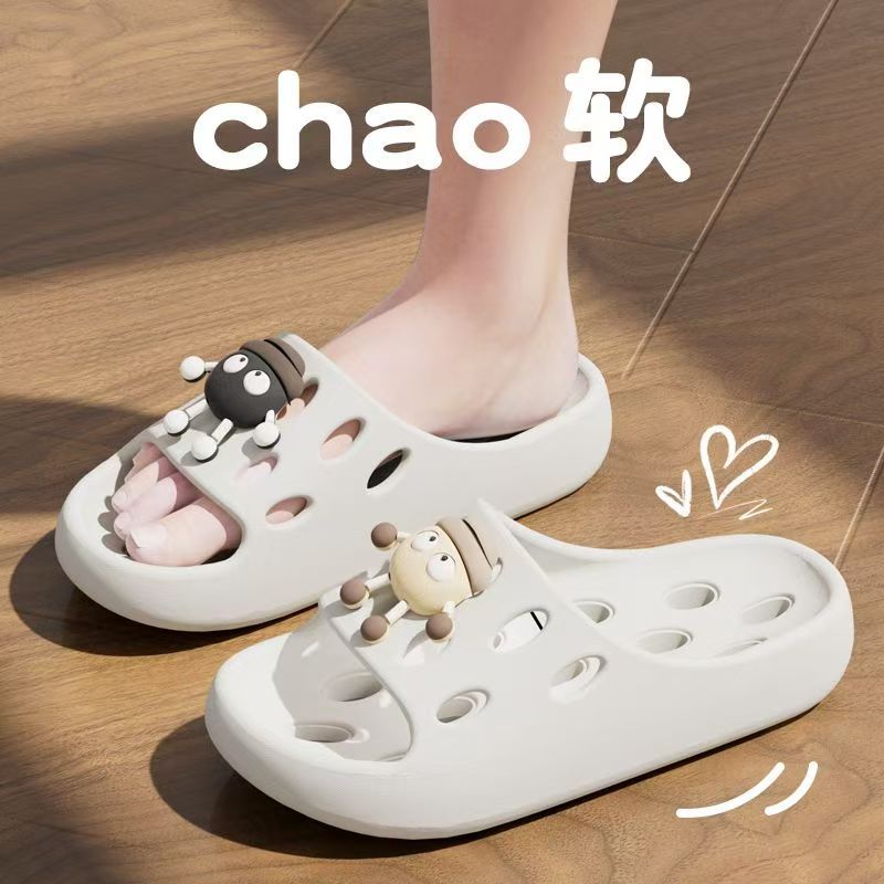 Bathroom Bath Slippers Women'S Non-Slip Quick-Dry Home Four Seasons Hollow Leakage Shower Toilet Special Sandals For Men - Image 5