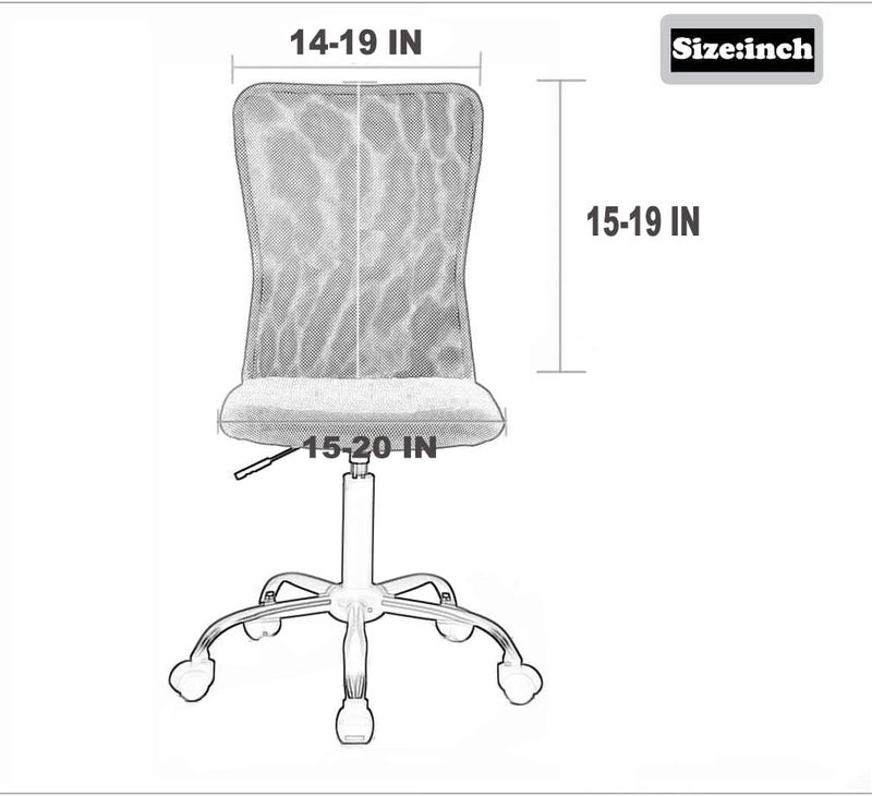 Deisy Dee Velvet Stretch Chair Armless Armless - Clotful Stretch Slipcover للكراسي المكتبية (الشظية) - Image 4