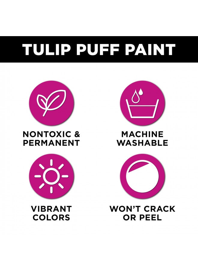 TULIP Puff Paint Metallic White 4 Fl Oz (Pack of 1) - Image 2