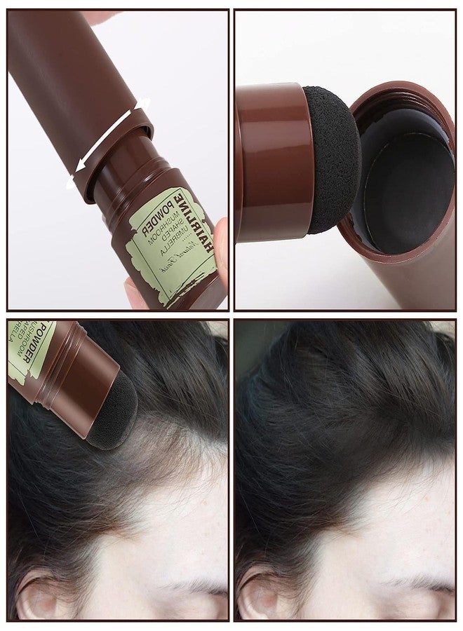 Dhrumino Hairline Powder Stick – Waterproof Root Touch-Up & Hair Concealer Powder for Thinning Hair | Instant Coverage with Hair Shading Sponge Pen (Black) - Image 5