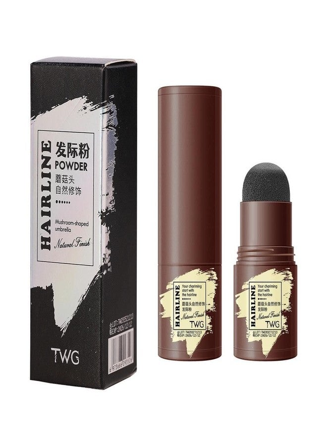 Dhrumino Hairline Powder Stick – Waterproof Root Touch-Up & Hair Concealer Powder for Thinning Hair | Instant Coverage with Hair Shading Sponge Pen (Black) - Image 1