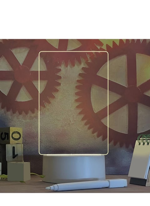 Acrylic DIY LED Creative Light Board Lamp with Pen
