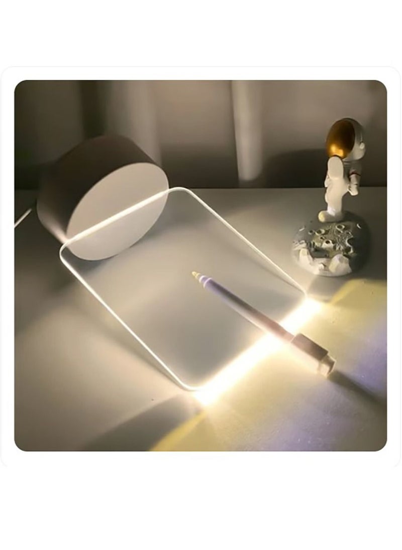 Generic - Acrylic DIY LED Creative Light Board Lamp with Pen - Image 1