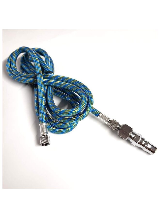 Air Compressor Hose 1/8 in x 10 ft, 300 PSI Heavy Duty Hybrid Air Hose with Quick Coupler and Plug Kit, Lightweight, Kink Resistant, All Weather Flexibility - Image 3