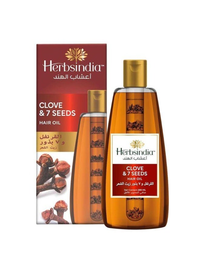 Herbsindia Hair Oil With Clove & 7 Seeds 180ML - Image 1