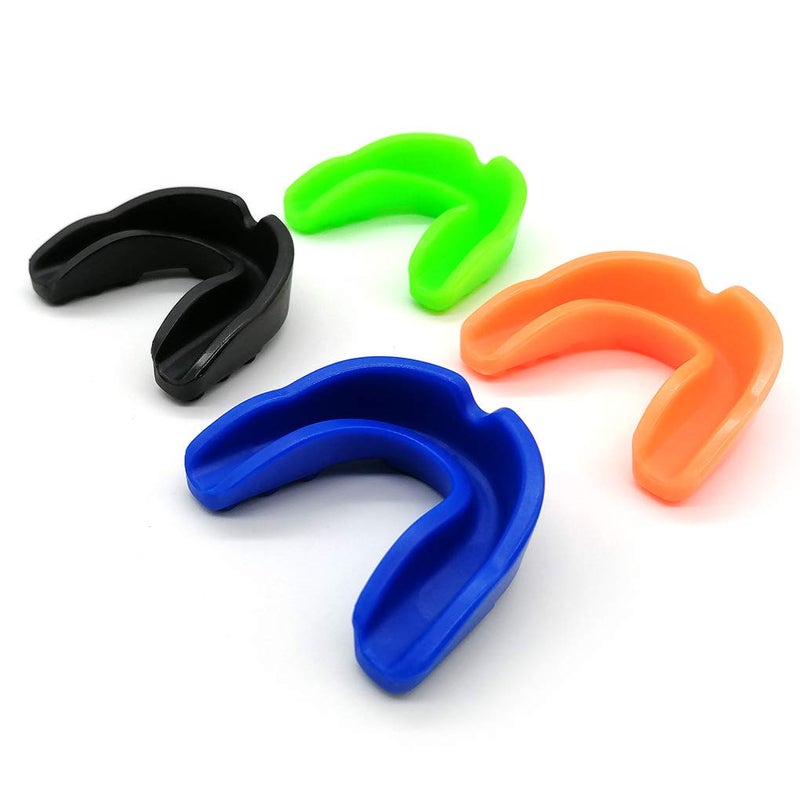 Zooshine Set of 4 Youth Sports Mouth Guard for KidsAge 714Mouth Guards for Taekwondo Boxing Football Hockey Karate RugbyMouth Guard with Case