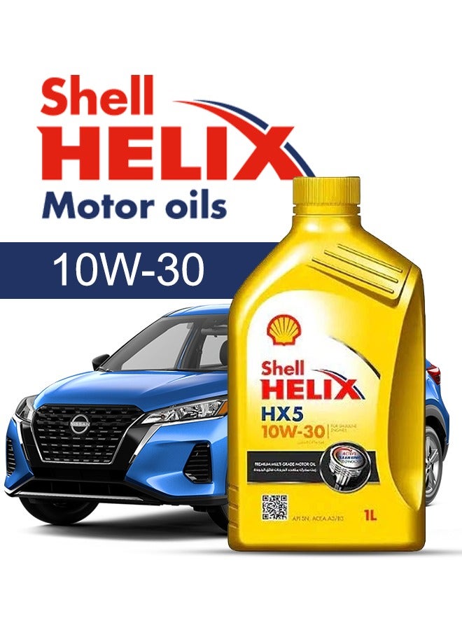 Shell Engine Oil – For NISSAN Kicks  2024 - 2017, 4 Liter,  10w30 Shell - With Engine Oil Filter -  2017 2018 2019 2020 2021 2022 2023 2024