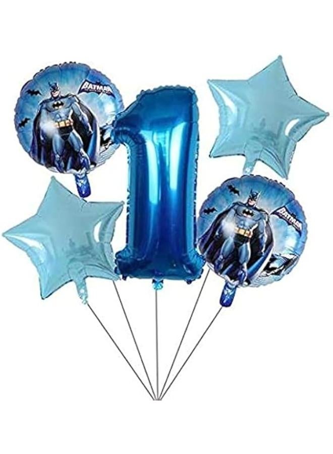Secret 5pcs Superhero Batman Iron Ball Man Foil Balloons