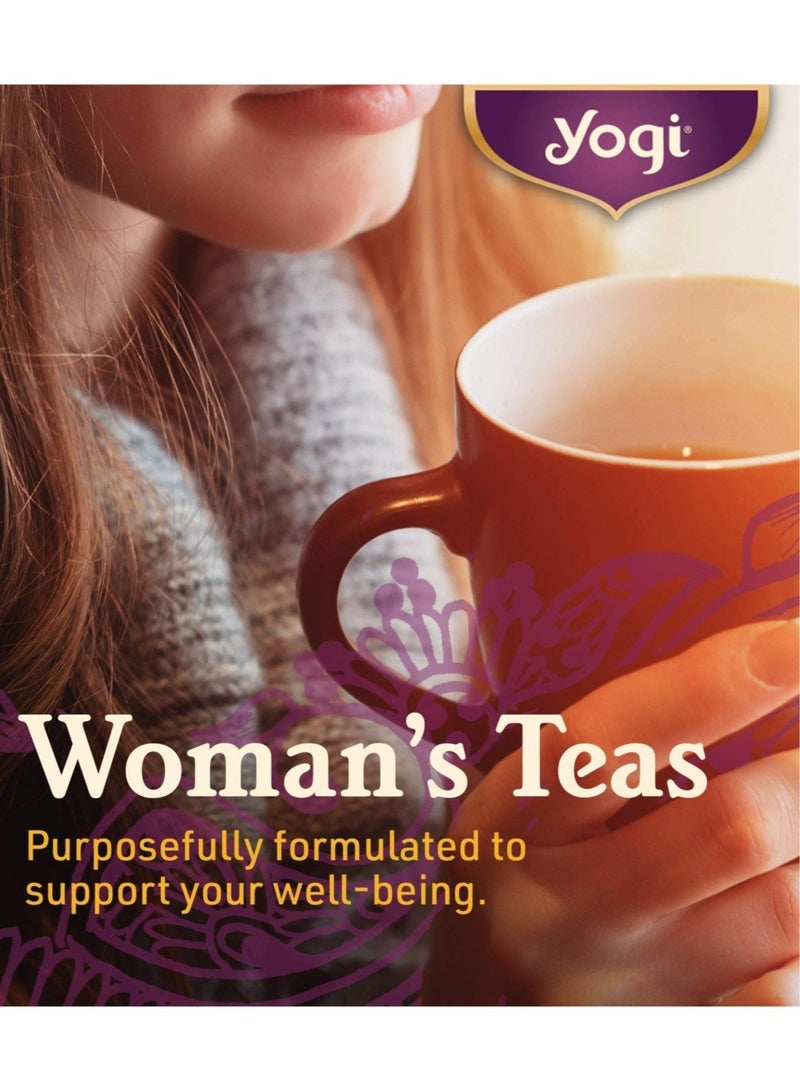 شاي يوغي عبوة من 16 كيس شاي أوراق توت العليق للنساء خالي من الكافيين - 29 جرام - Image 3