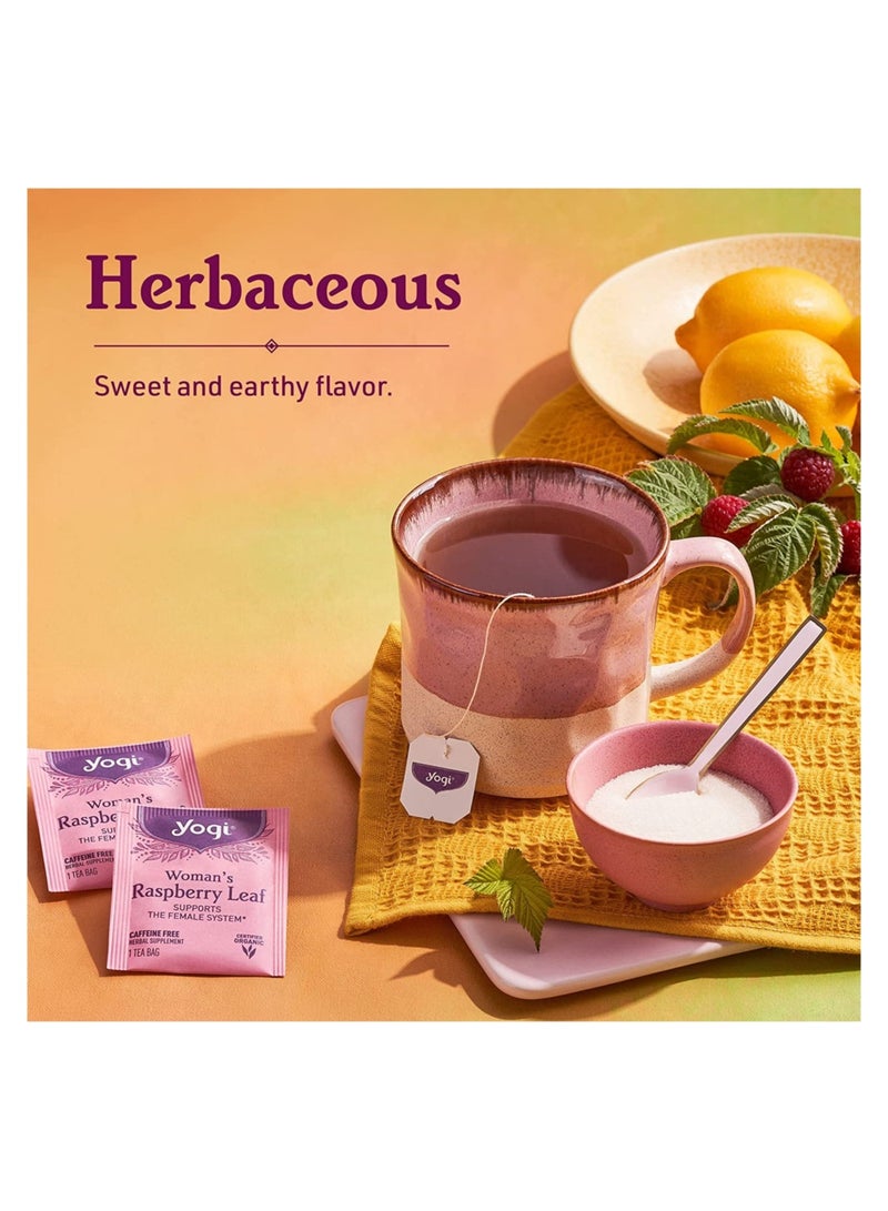 شاي يوغي عبوة من 16 كيس شاي أوراق توت العليق للنساء خالي من الكافيين - 29 جرام - Image 4