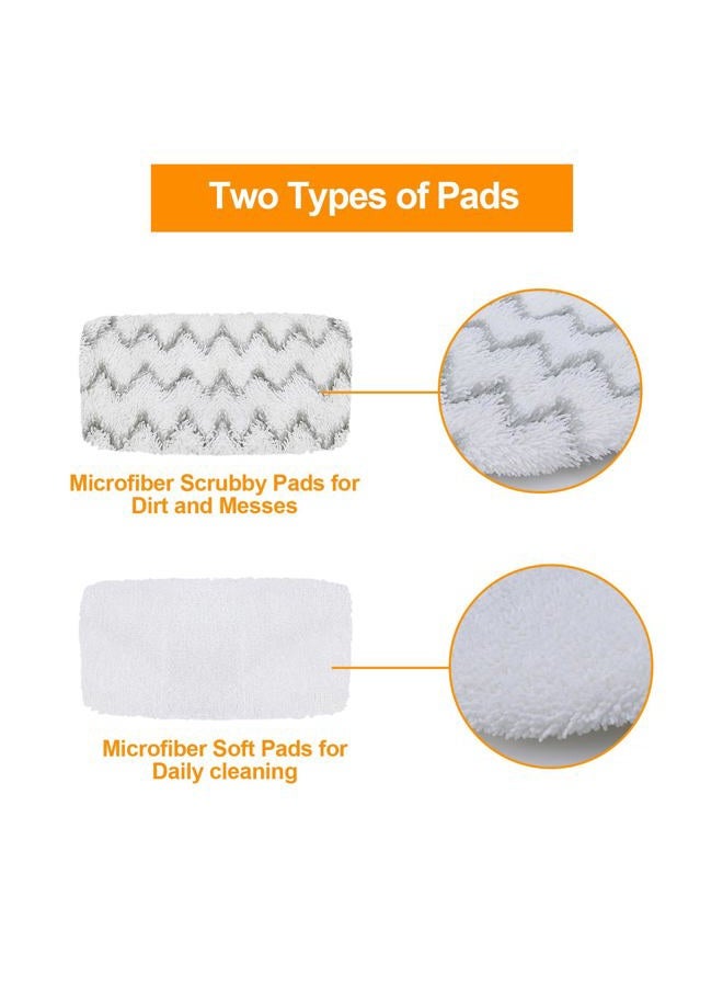 Jirmory 6 Pack 1543A Steam Mop Pads for Bissell PowerFresh Vac & Steam 2747A, Bissell Symphony Pet Steam Mop Pads 1132 1543 1652 1252 1606670 1543A 1632 1132A 1530 11326 - Image 2