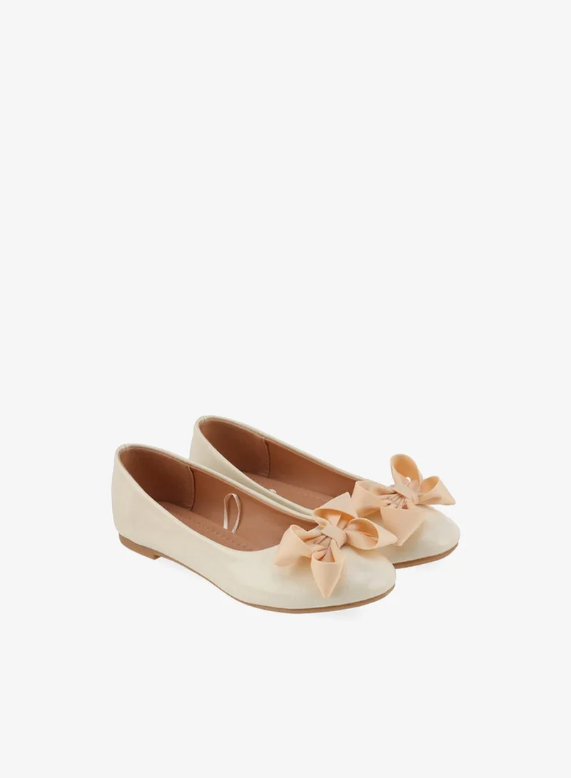 Flora Bella By Shoexpress Flora Bella Girls Bow Accent Ballerina Shoes
