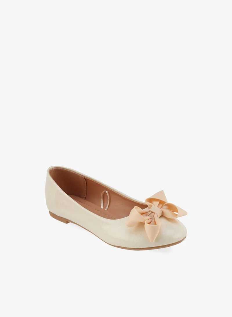 Flora Bella By Shoexpress Flora Bella Girls Bow Accent Ballerina Shoes