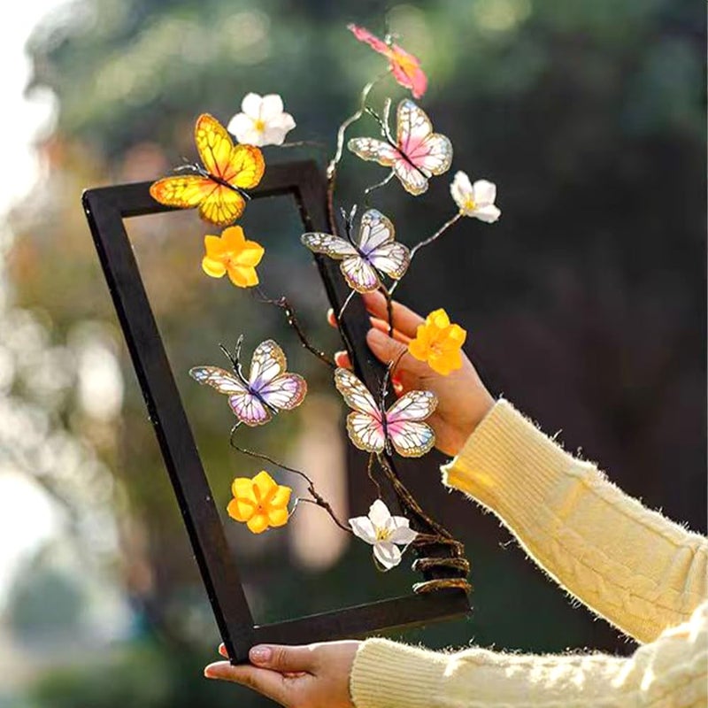 TaTalife Artificial Butterfly Branche, Simulation Branch Stems with Fake Butterfly Floral Arrangement for Vase Filling Home Office Party Decoration (Colour Mixture) - Image 4