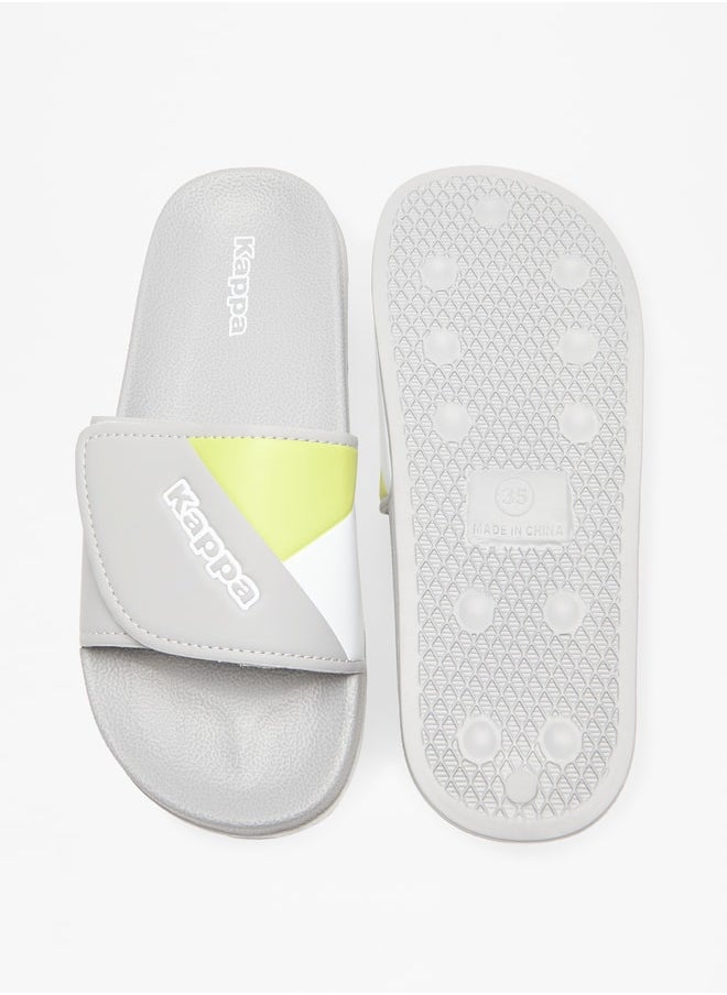 Kappa - Boys' Panelled Slip-On Slide Slippers - Image 1