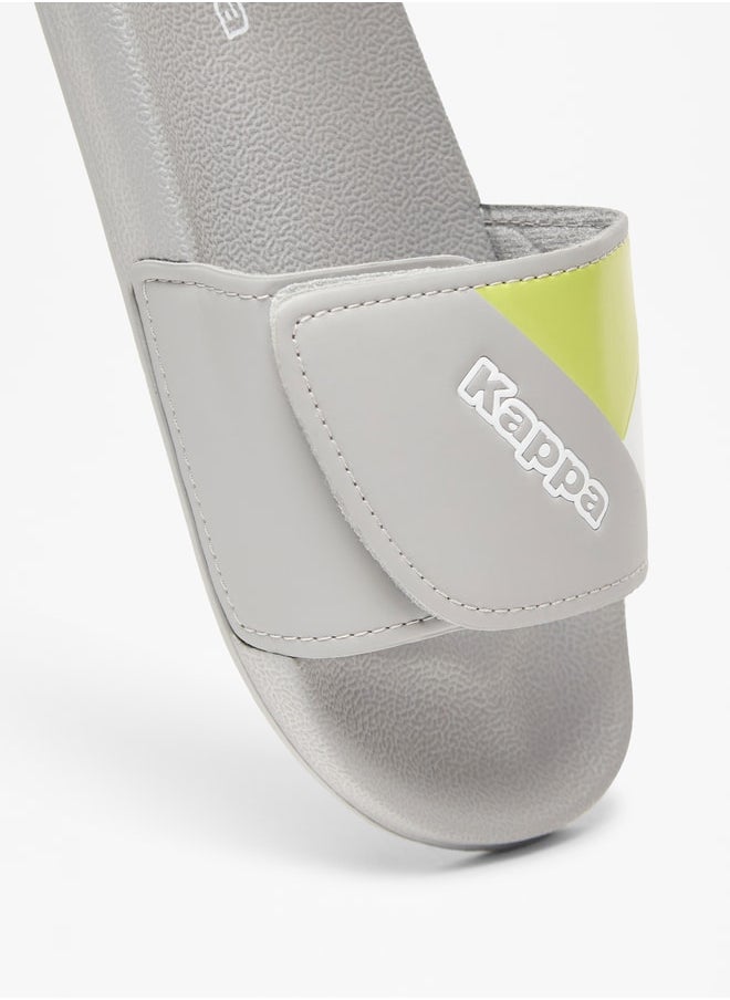 Kappa - Boys' Panelled Slip-On Slide Slippers - Image 1
