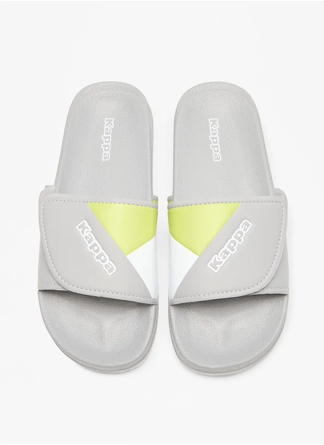 Kappa Boys' Panelled Slip-On Slide Slippers