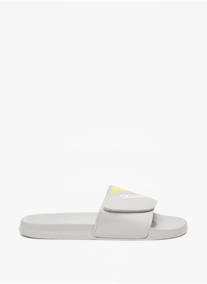 Kappa Boys' Panelled Slip-On Slide Slippers