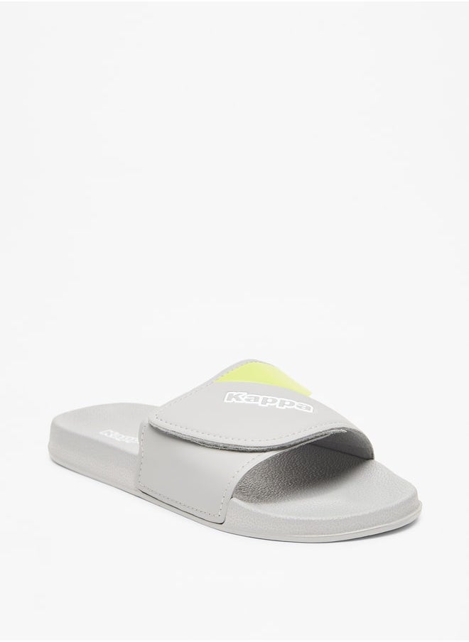Kappa - Boys' Panelled Slip-On Slide Slippers - Image 1