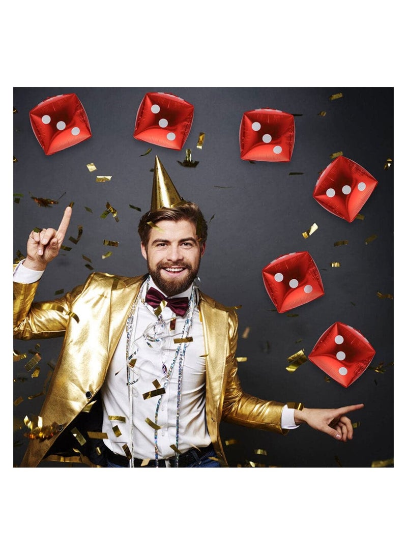 Zikra 12 Pcs Jumbo Large Inflatable Dice, Suntown 11.8 Inch nflatable Large Dice Party Decorations Colorful Dice Balloons Large Dice Set for Indoor and Outdoor Games Theme Party Decorations (Six Colors) - Image 3