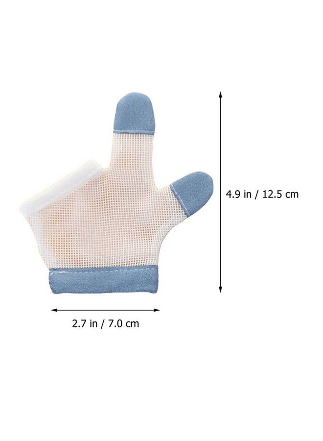 STOBOK Stop Thumb Sucking 1 Pair Baby Anti Eating Gloves No Scratch Breathable Finger Thumb Protector Thumb Sucking Stop For Kids Stop Thumb Fingers Sucking (L) - Image 3