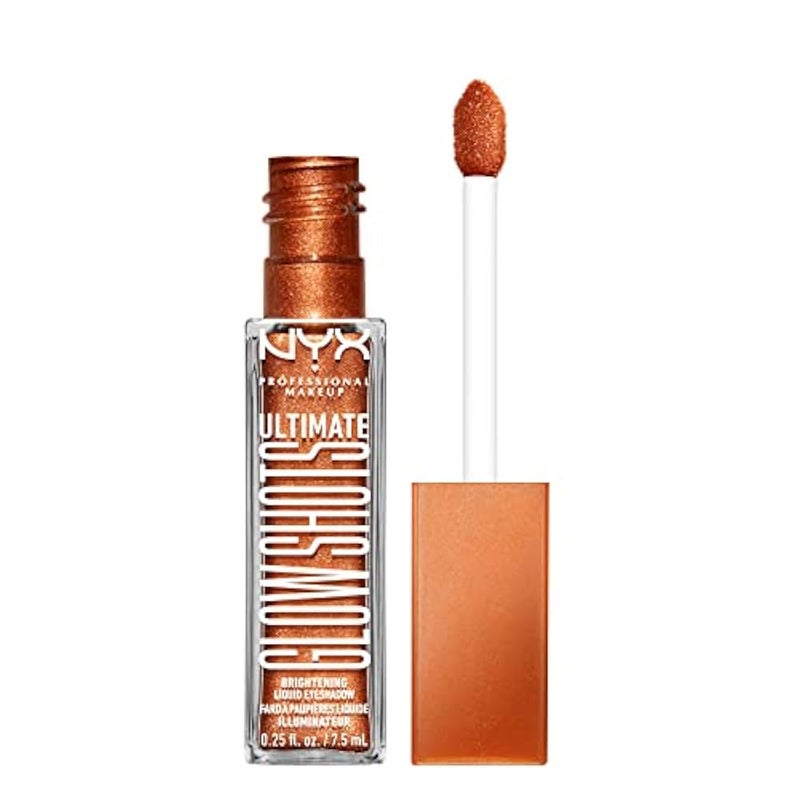NYX PROFESSIONAL MAKEUP Ultimate Glow Shots, Brightening Liquid Eyeshadow - Wow Cacao - Image 1