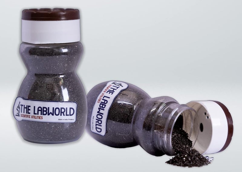 Labworld Fe Iron Filling Metal Fine Graded Powder Dust 200gm in Sprinkler for Scientific and Magnetic Experiment for Learning Activities (4) - Image 2
