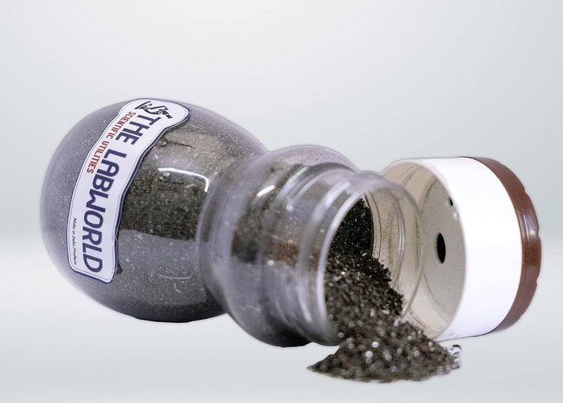 Labworld Fe Iron Filling Metal Fine Graded Powder Dust 200gm in Sprinkler for Scientific and Magnetic Experiment for Learning Activities (4) - Image 1