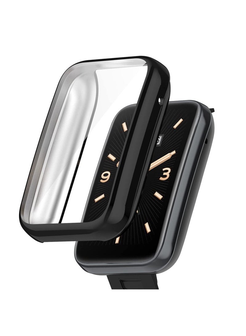 Compatible with Xiaomi MI Band 7 Pro Case Cover - Full Coverage TPU Protective Case Cover Compatible with Xiaomi MI Band 7 Pro (TPU Black) - Image 1