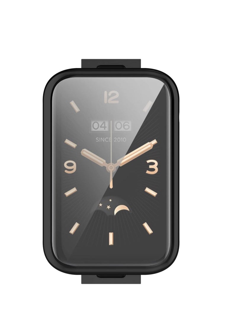 Compatible with Xiaomi MI Band 7 Pro Case Cover - Full Coverage TPU Protective Case Cover Compatible with Xiaomi MI Band 7 Pro (TPU Black) - Image 2