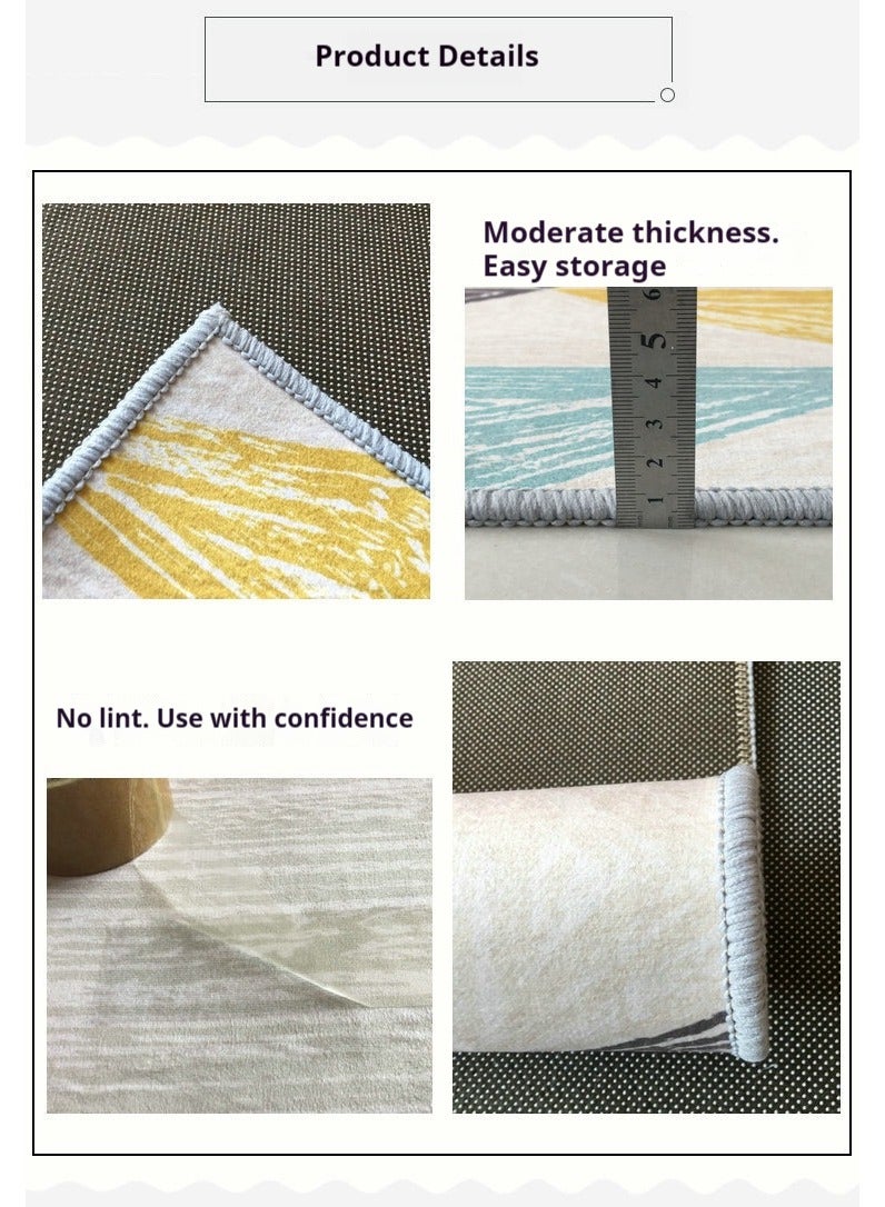 general Vintage Living Room Sofa Coffee Table Carpet Durable Morden Pattern Anti-Slip Soft Carpet Multiple Specifications Available - Image 3