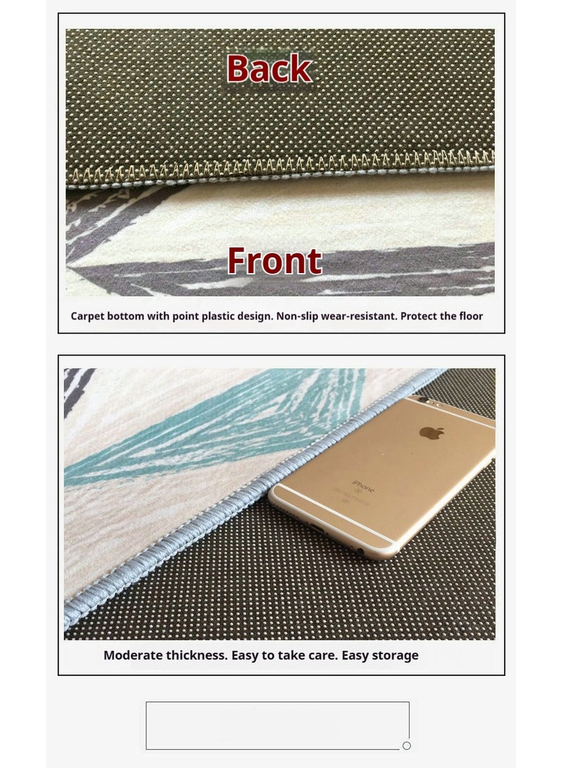 general Vintage Living Room Sofa Coffee Table Carpet Durable Morden Pattern Anti-Slip Soft Carpet Multiple Specifications Available - Image 5