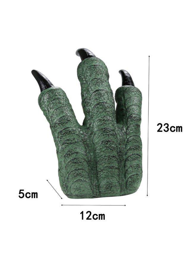 Shark Gloves Simulation Soft Rubber Animal Puppet Head Toy 3-6 Years Old Parent-child Interactive Popular Science Teaching Props Doll-Color:Wolf (140g)  - Image 5