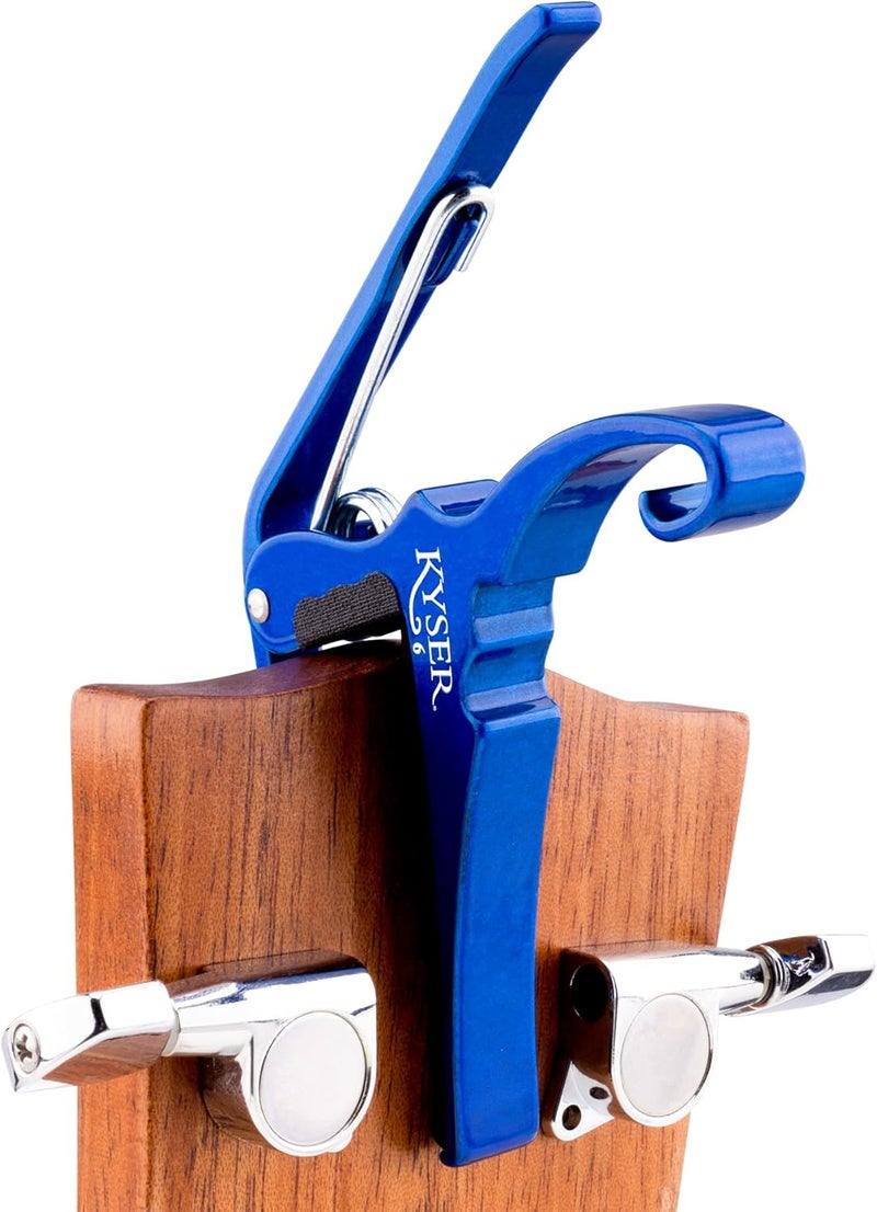 Kyser Quick-Change Capo for 6-String Acoustic Guitars - Blue - Image 4