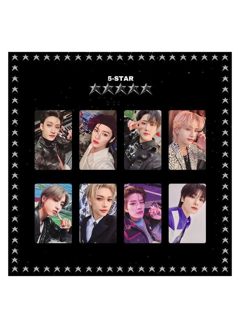 NIBEMINENT 8 Pcs Kpop Stray Kids 5-STAR Lomo Cards Card For Fans Collection Gifts