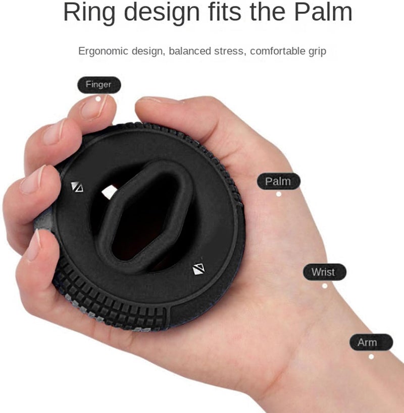 klarako Hand Grip Strengthener, 40 to 50KG Silicone Grip Trainer Anti Slip Strength Training Ring for Finger and Forearm Exercise Grip Trainer for Rock Climbing - Image 2