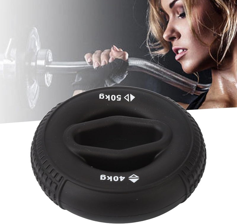 klarako Hand Grip Strengthener, 40 to 50KG Silicone Grip Trainer Anti Slip Strength Training Ring for Finger and Forearm Exercise Grip Trainer for Rock Climbing - Image 4