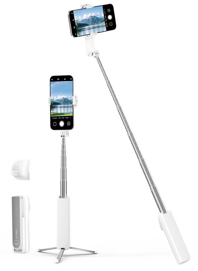 Viozon Aluminum Alloy Wireless Selfie Stick Tripod with Detachable Remote, Lightweight Extendable Phone Stand Compatible with 4–7" iPhone & Android Smartphones - Image 1