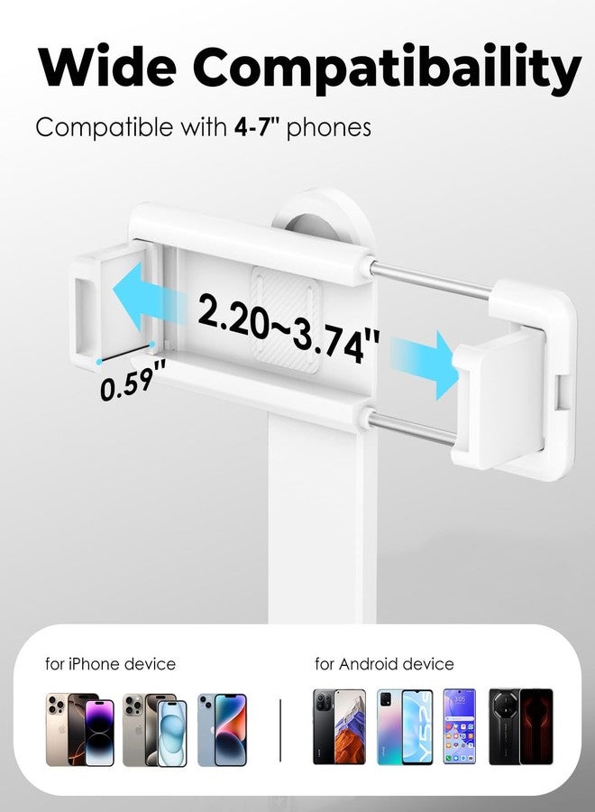 Viozon Aluminum Alloy Wireless Selfie Stick Tripod with Detachable Remote, Lightweight Extendable Phone Stand Compatible with 4–7" iPhone & Android Smartphones - Image 5