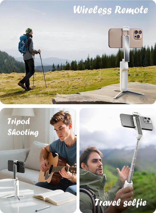 Viozon Aluminum Alloy Wireless Selfie Stick Tripod with Detachable Remote, Lightweight Extendable Phone Stand Compatible with 4–7" iPhone & Android Smartphones - Image 2