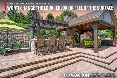 Foundation Armor مانع تسرب الماء Armor SX5000 WB قائم على الماء من سيلاين-سيلاكسين للخرسانة، الطوب، البلاط، الحجر - مانع تسرب الخرسانة غير اللامع - 1 جالون - Image 3